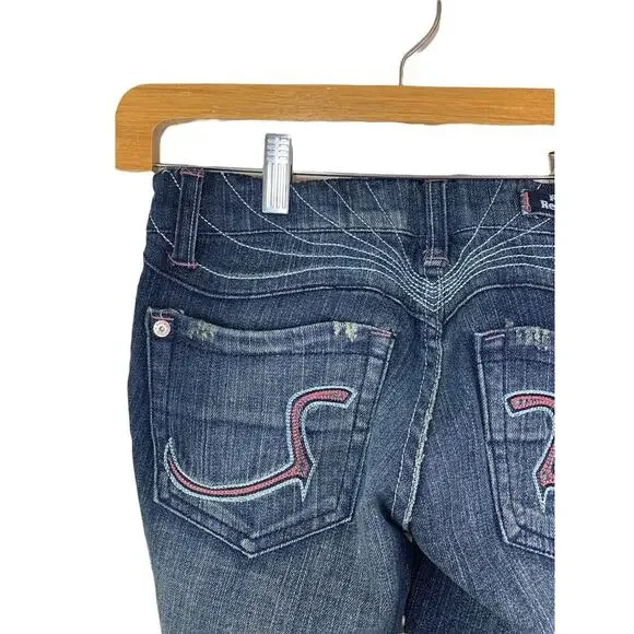 Rock & Republic Winger Jeans Women’s Winqu Flare Dark Wash Size 26 Blue - Picture 7 of 11